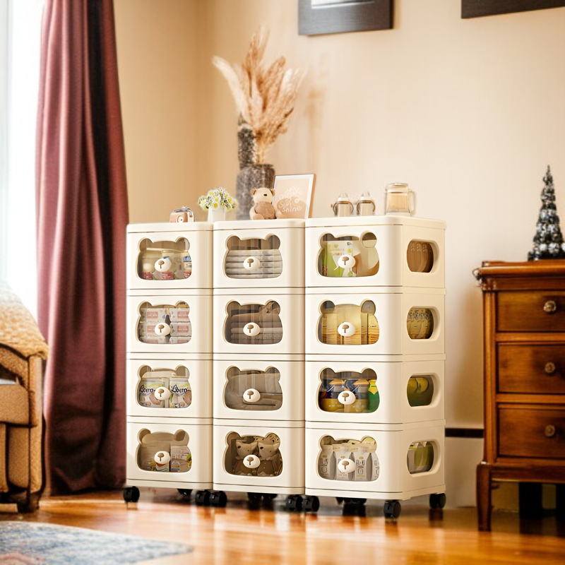 Children's Multi-Layer Storage Cabinet Household Multifunctional Living Room Organizer