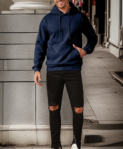 편안한 핏의 남성 풀오버 셔츠