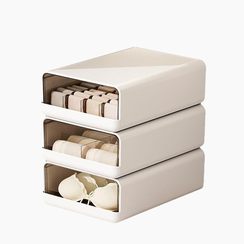 Household underwear socks storage box cabinet tea color drawer with partition dustproof large capaci