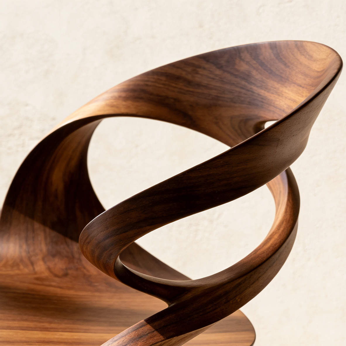 高級感のあるウォールナット材の椅子