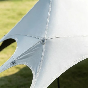 Easy setup process for the SunnyFeel outdoor sunshade canopy