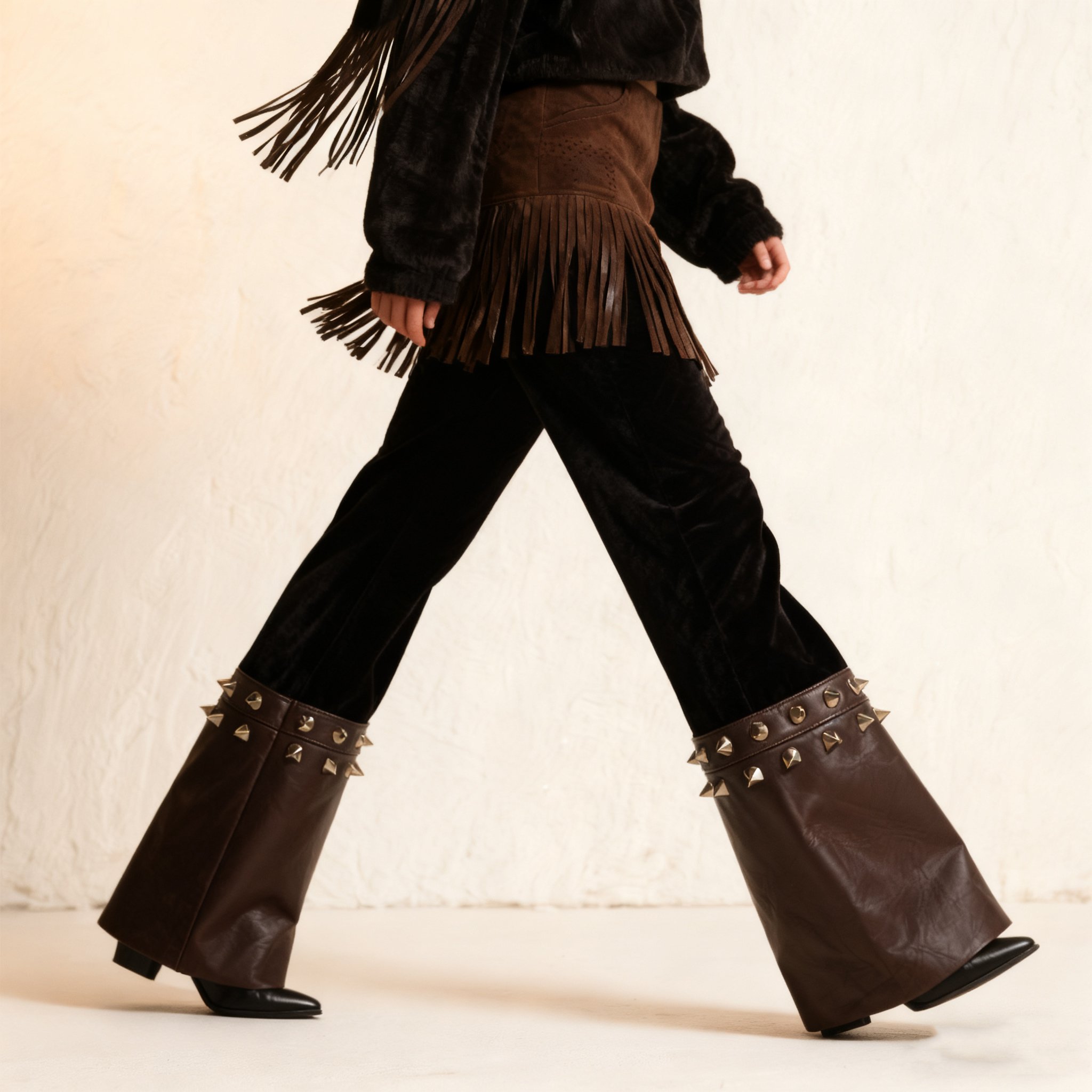 리벳 포인트 플레어 팬츠