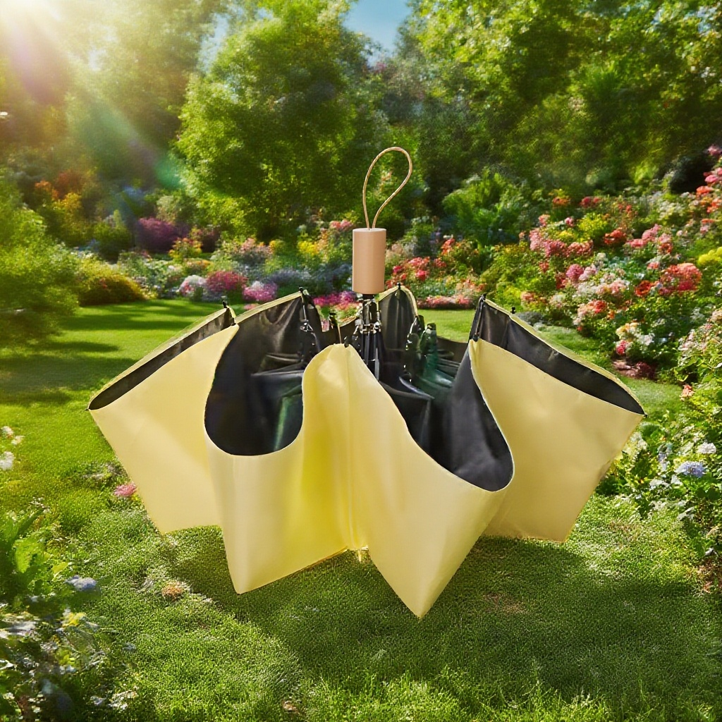 3단 접이식 수동 손잡이 우산