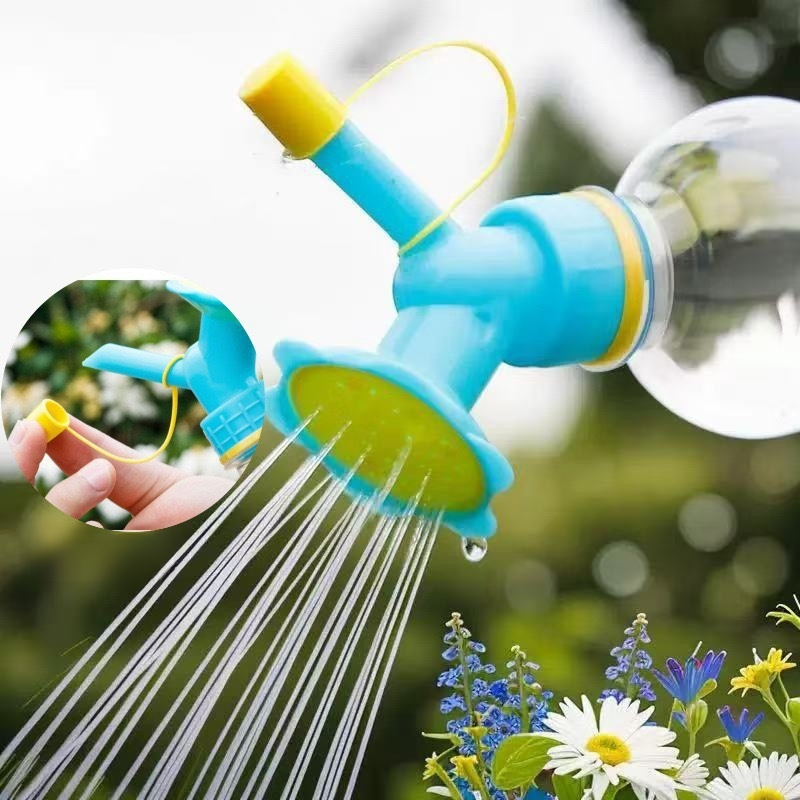 Double-headed spray bottle shower head