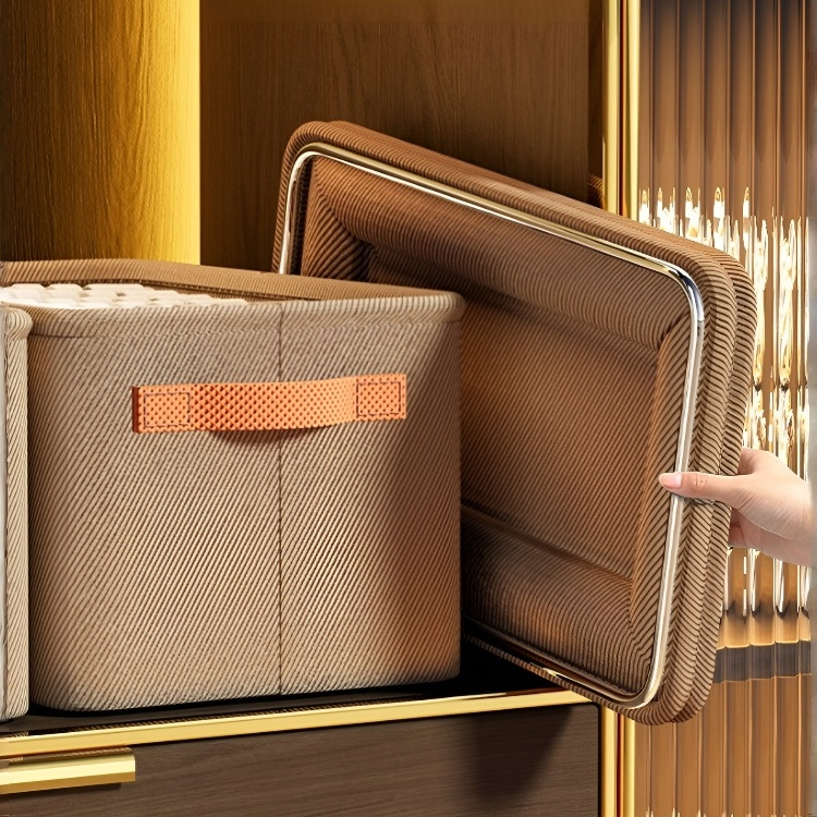 大容量鋼架家用衣物收納箱