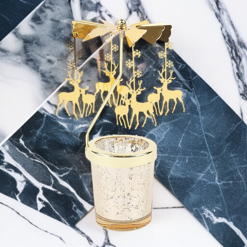 حامل شموع روتاري بلمسة فنية وجذابة