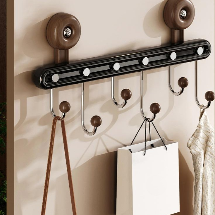 穴開け不要・痕跡なし吸盤フック 玄関・トイレ用 ドア裏壁掛け収納フック