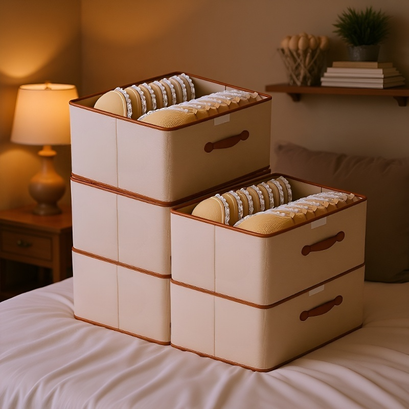 Extra Large Clothes and Quilt Storage Box with Lid