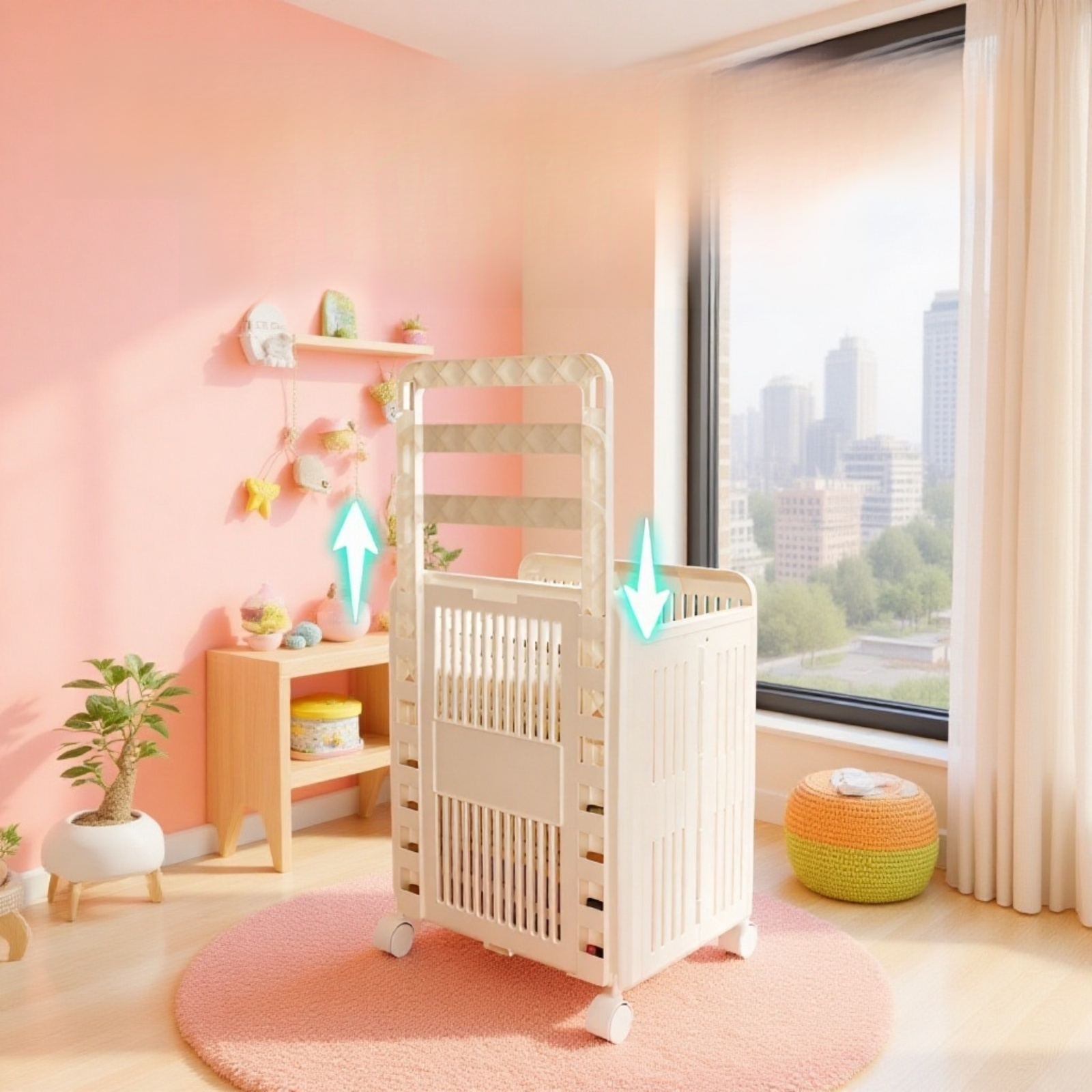 세탁물 정리용 접이식 바구니