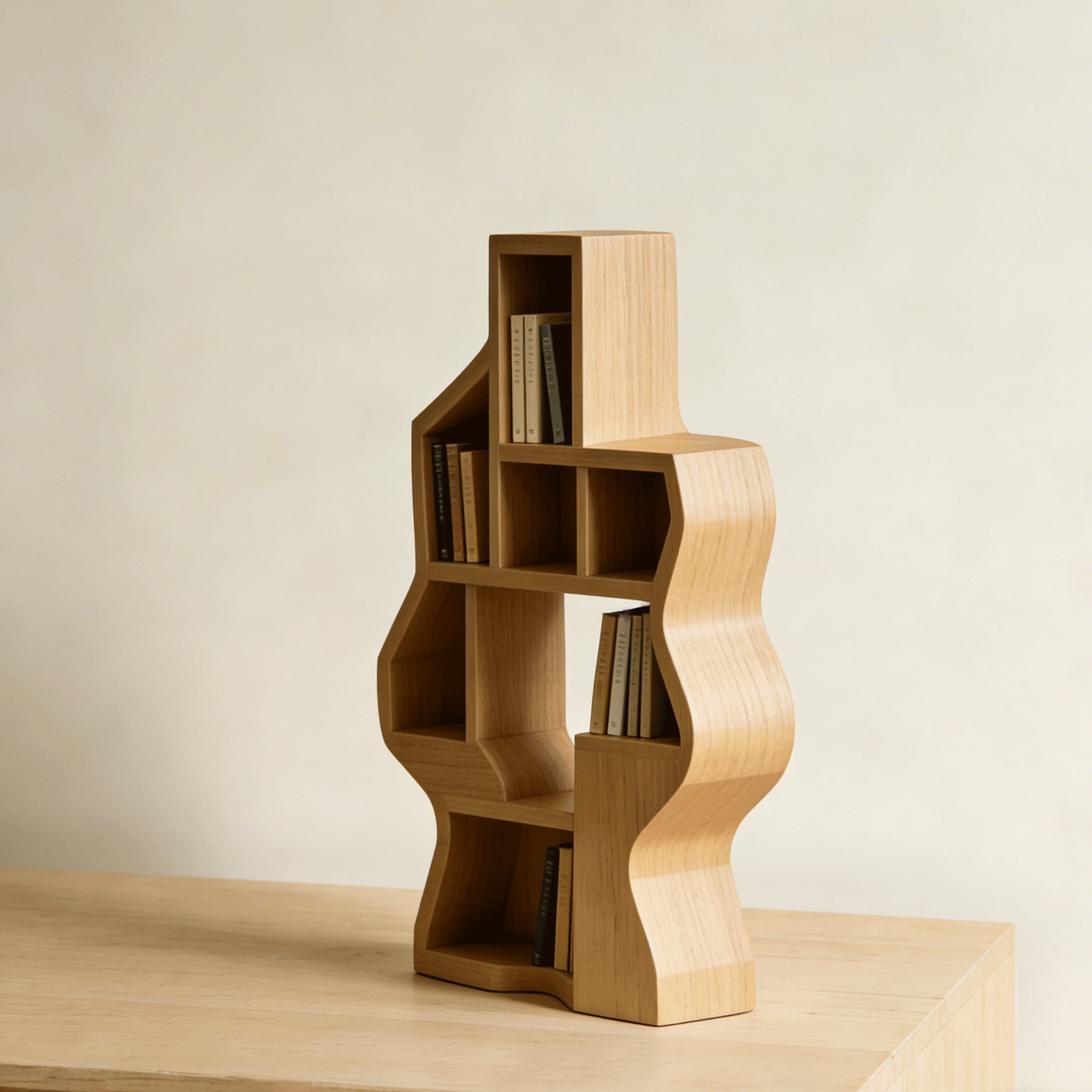 Vista lateral del organizador de notas adhesivas