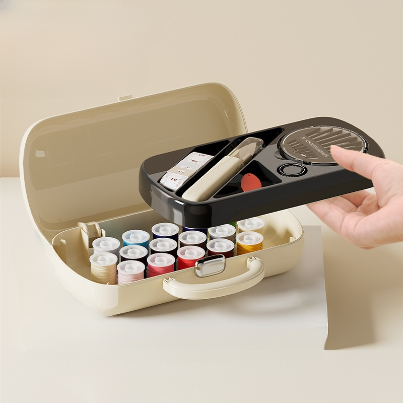 휴대용 학생 기숙사 수공예 바느질 수납함