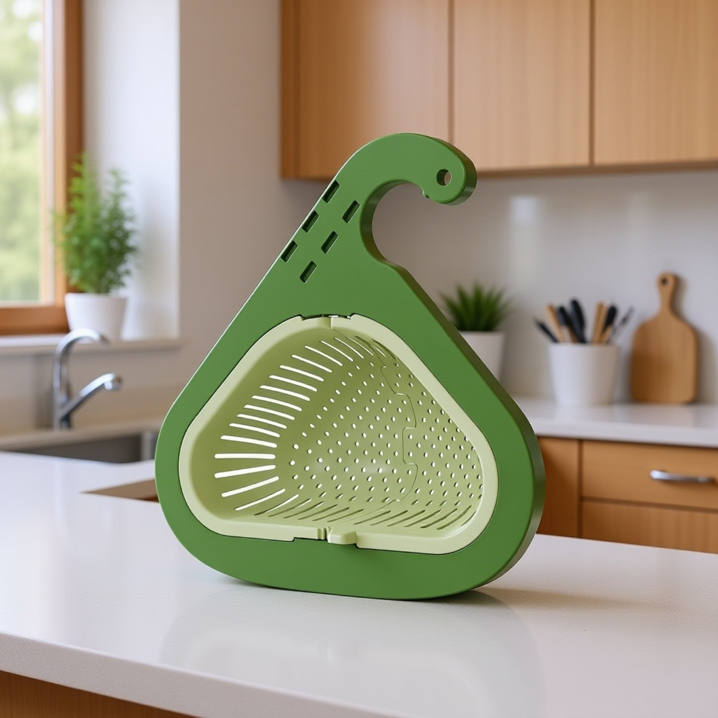 Kitchen hanging sink filter drain basket