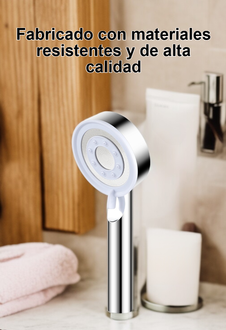 Cabezal de ducha potente con alto volumen de agua