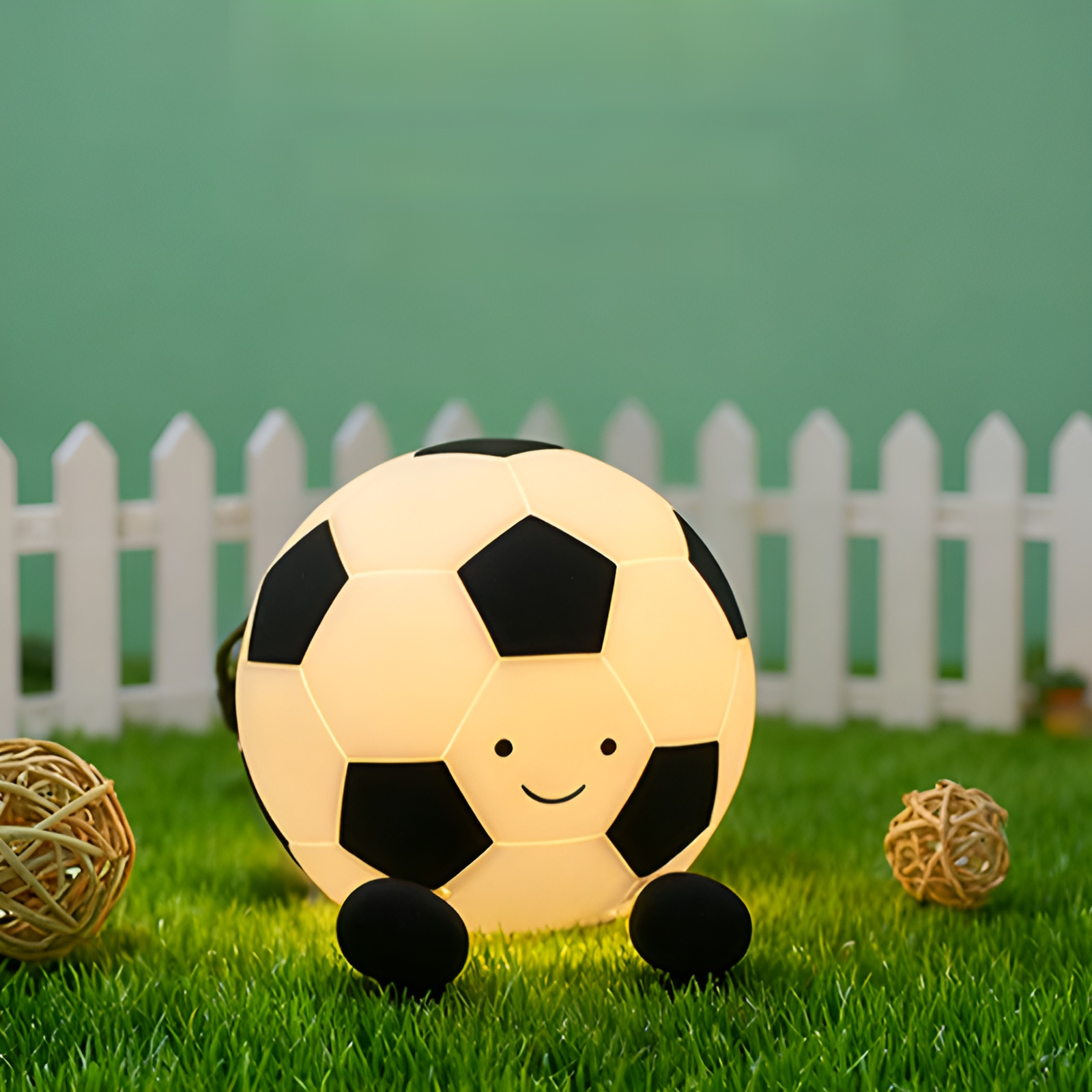 開心足球矽膠拍拍燈小夜燈 氛圍燈