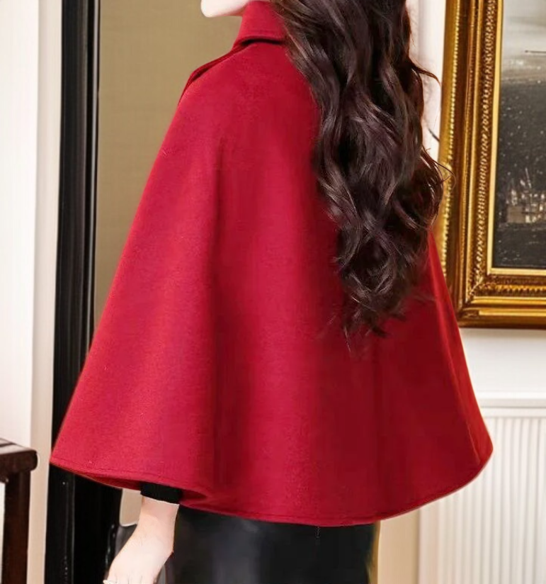 Classic short woolen shawl for ladies