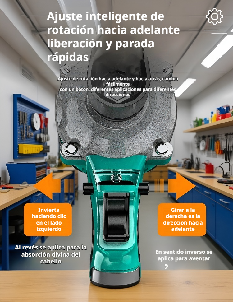 Llave de impacto eléctrica sin escobillas de alto par con batería de litio recargable
