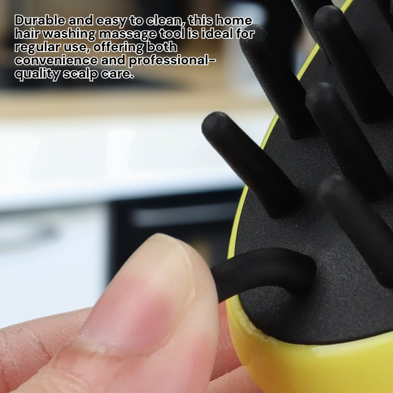 Men's Scalp Meridian Massage Shampoo Brush with Non-slip Silicone Design