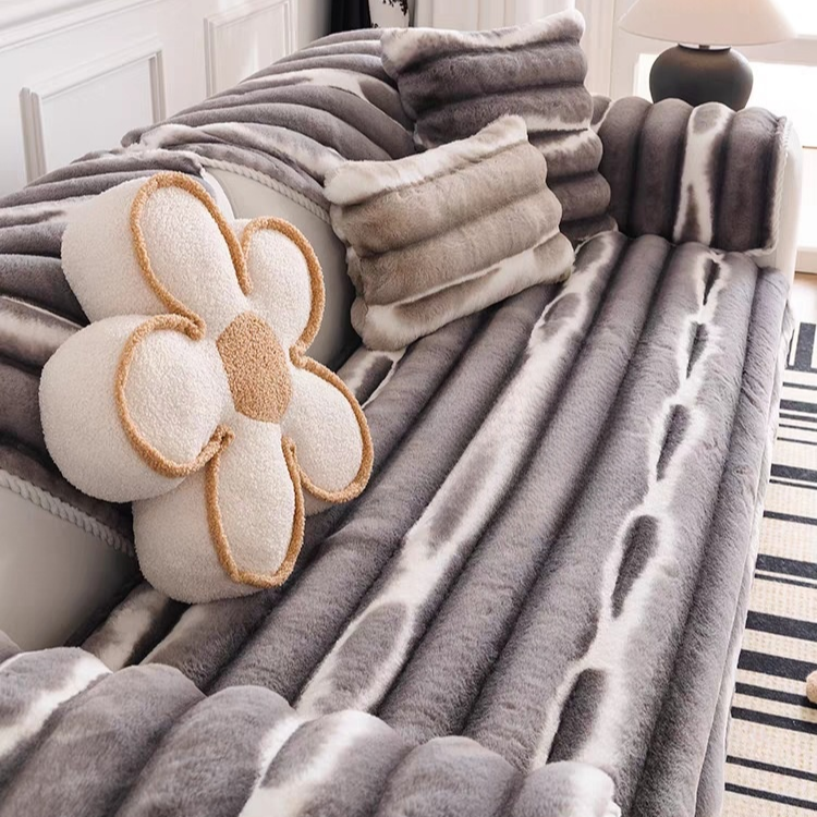 Non-Slip Cream Cover for Sofa Cushion