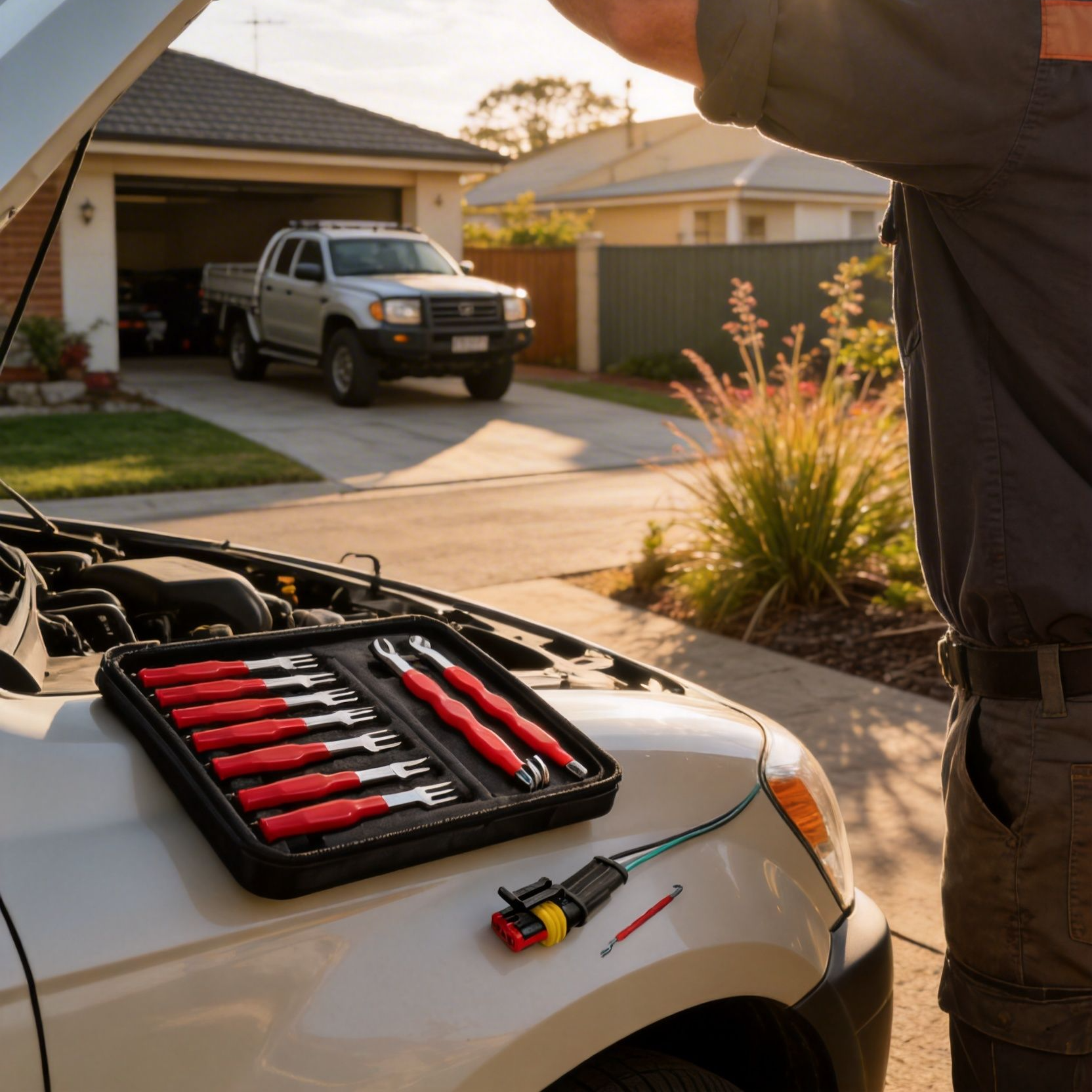 多用途な配線ハーネスクリップ取り外し工具