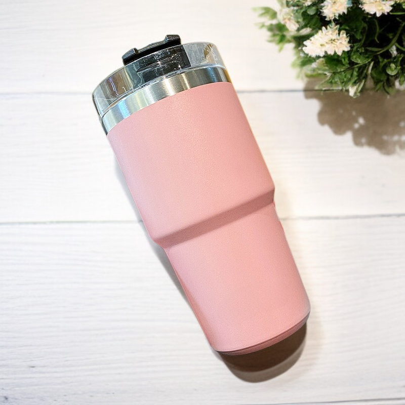 Duży kubek termiczny z rurką dla kobiet