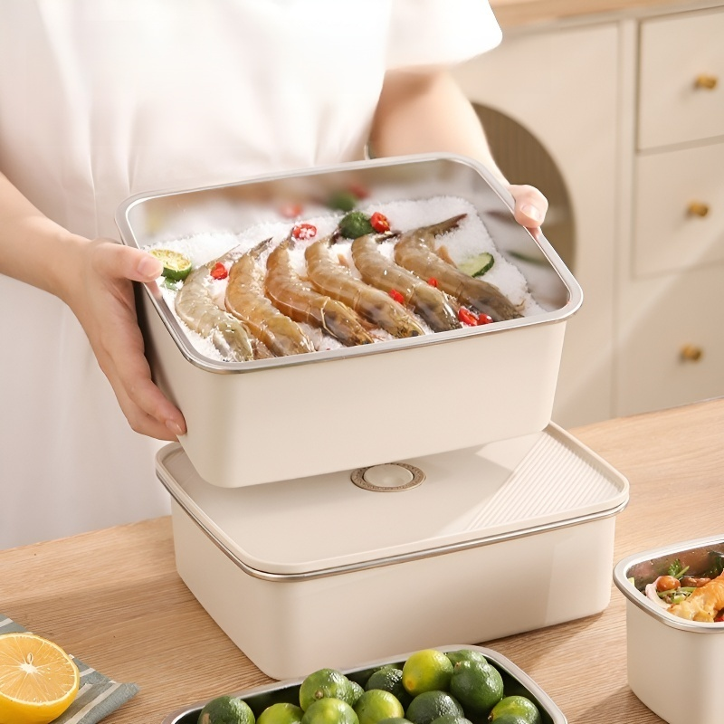 304 스테인리스 스틸 항균 밀폐 식품 보관 용기