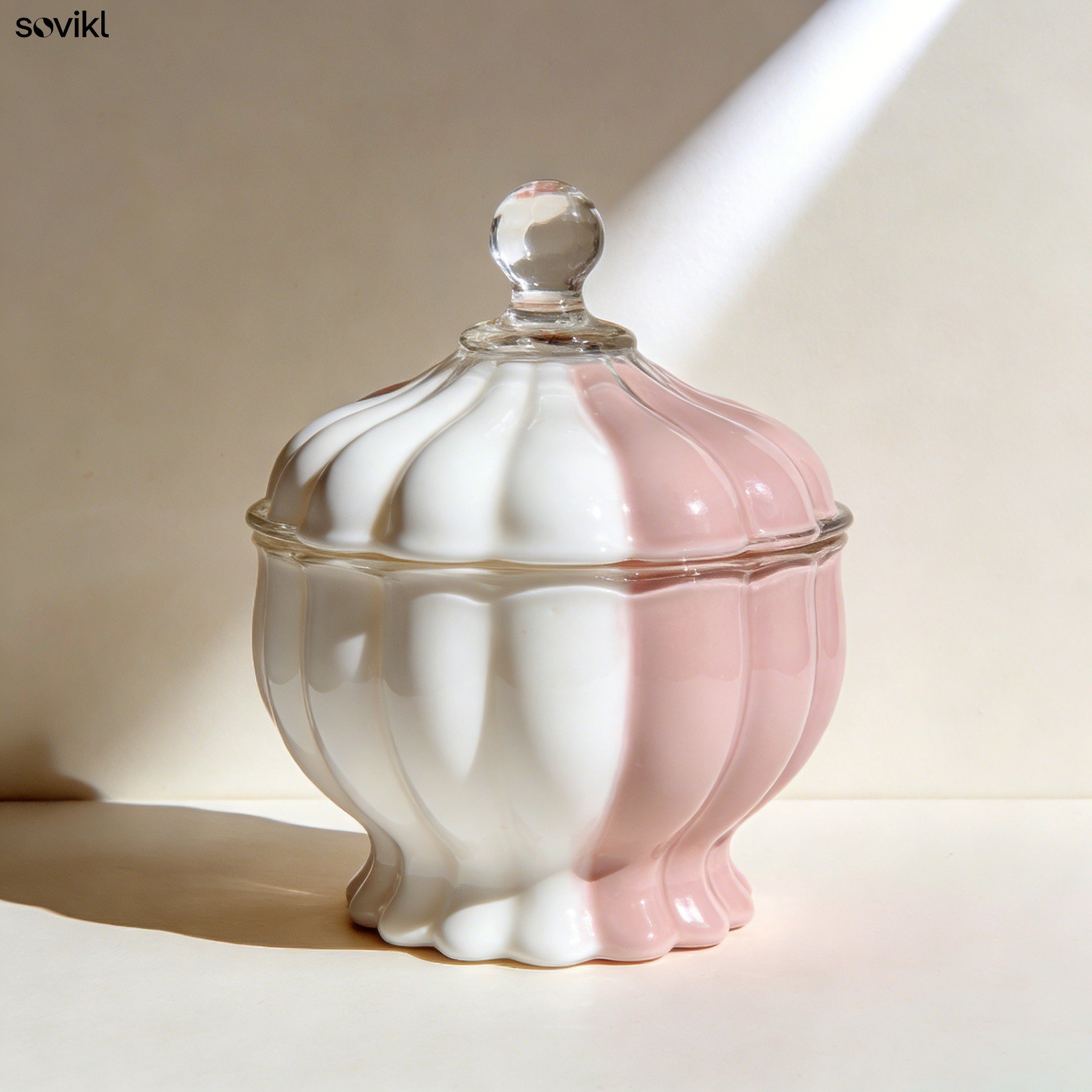 Pumpkin-shaped storage jars (3 pieces)