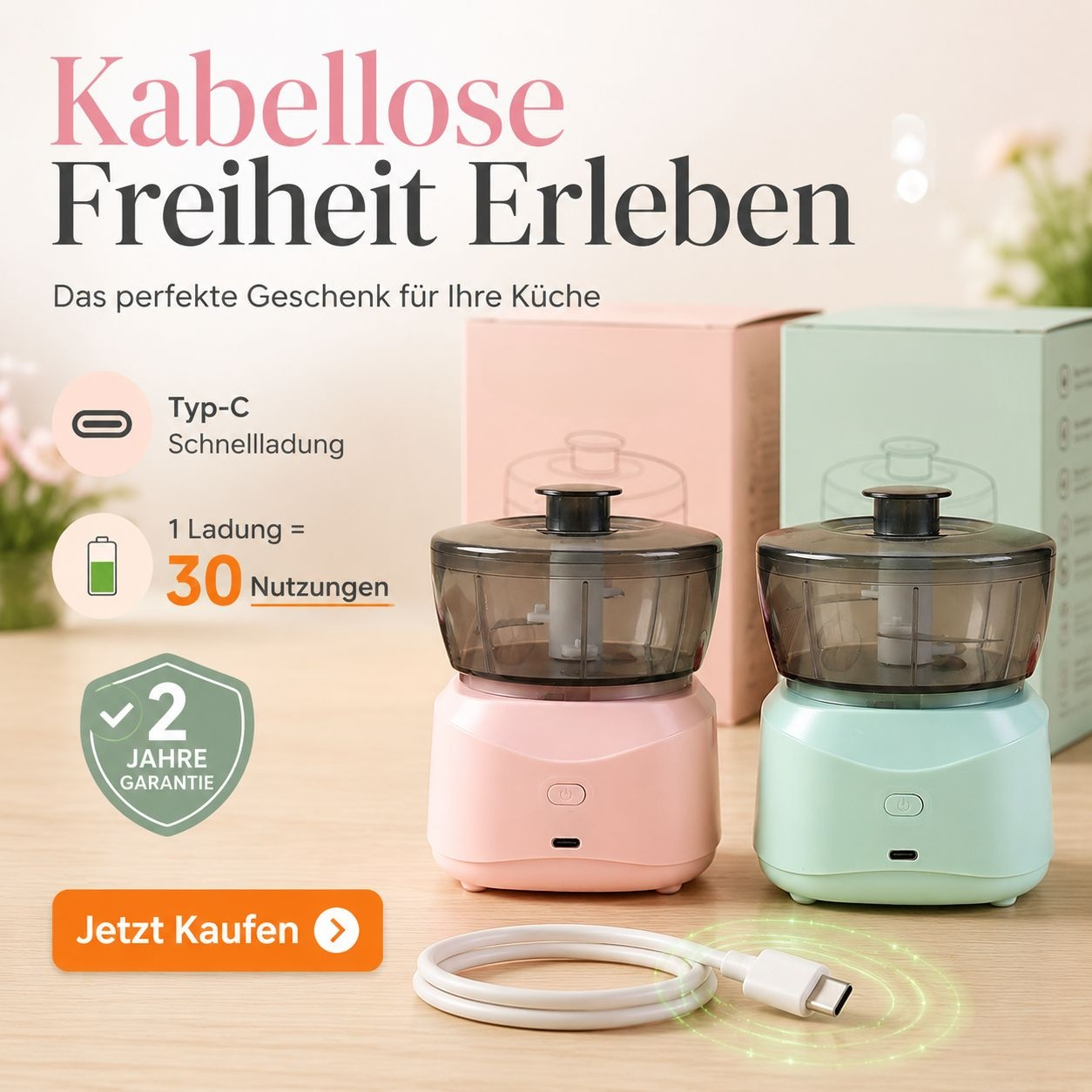 Intelligente Haushalts-Mini-Fleischwolf-Kochmaschine