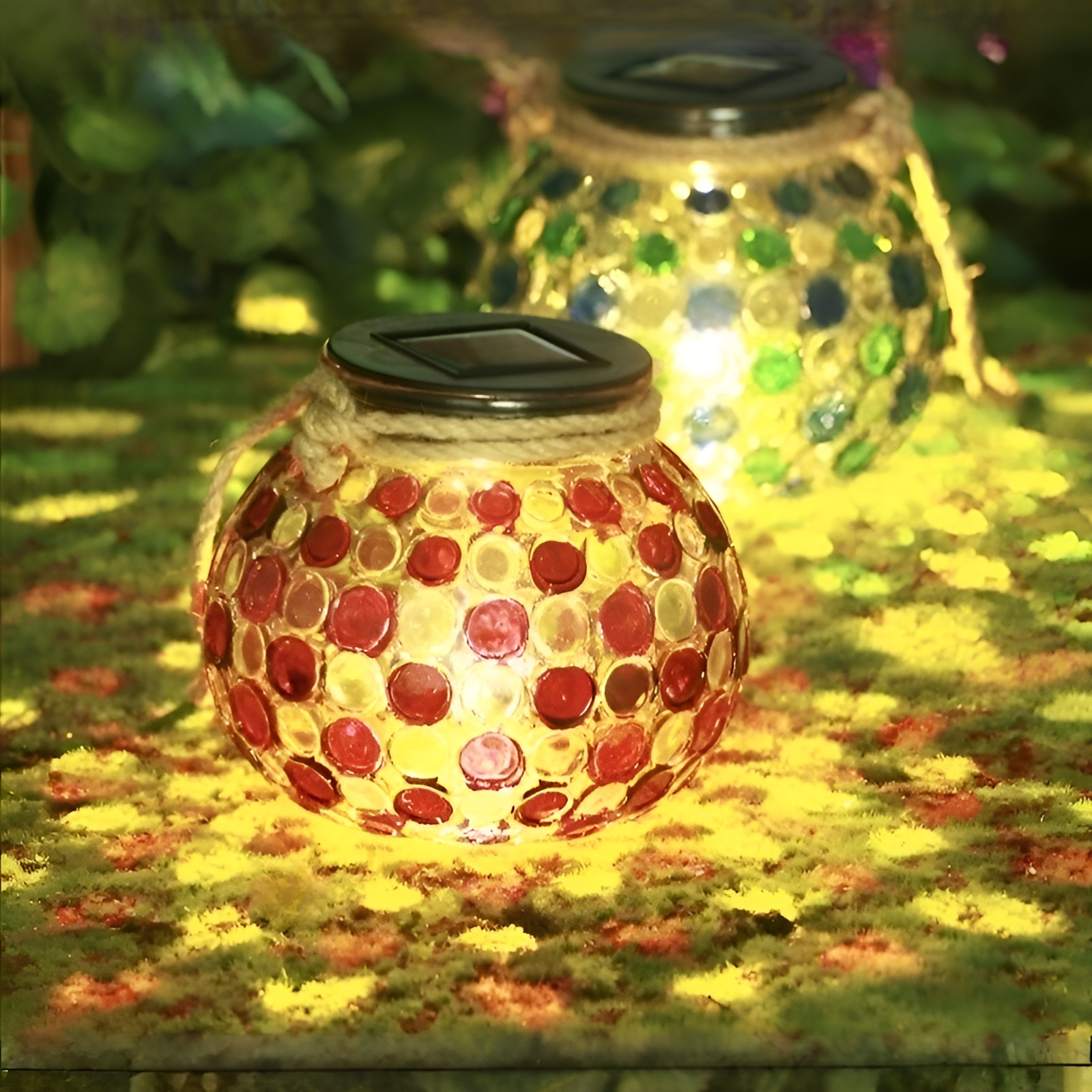 ソーラーガラスジャーライト