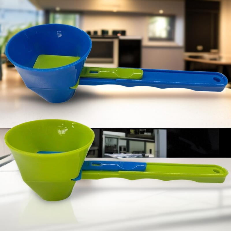 2 Pack Kreative Schiebe Löffel auslaufsicher Löffel Milch Pulver Kaffee Tragbare Mini