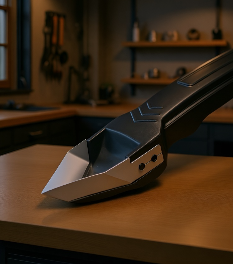 Herramienta resistente para eliminar pegamento en superficies