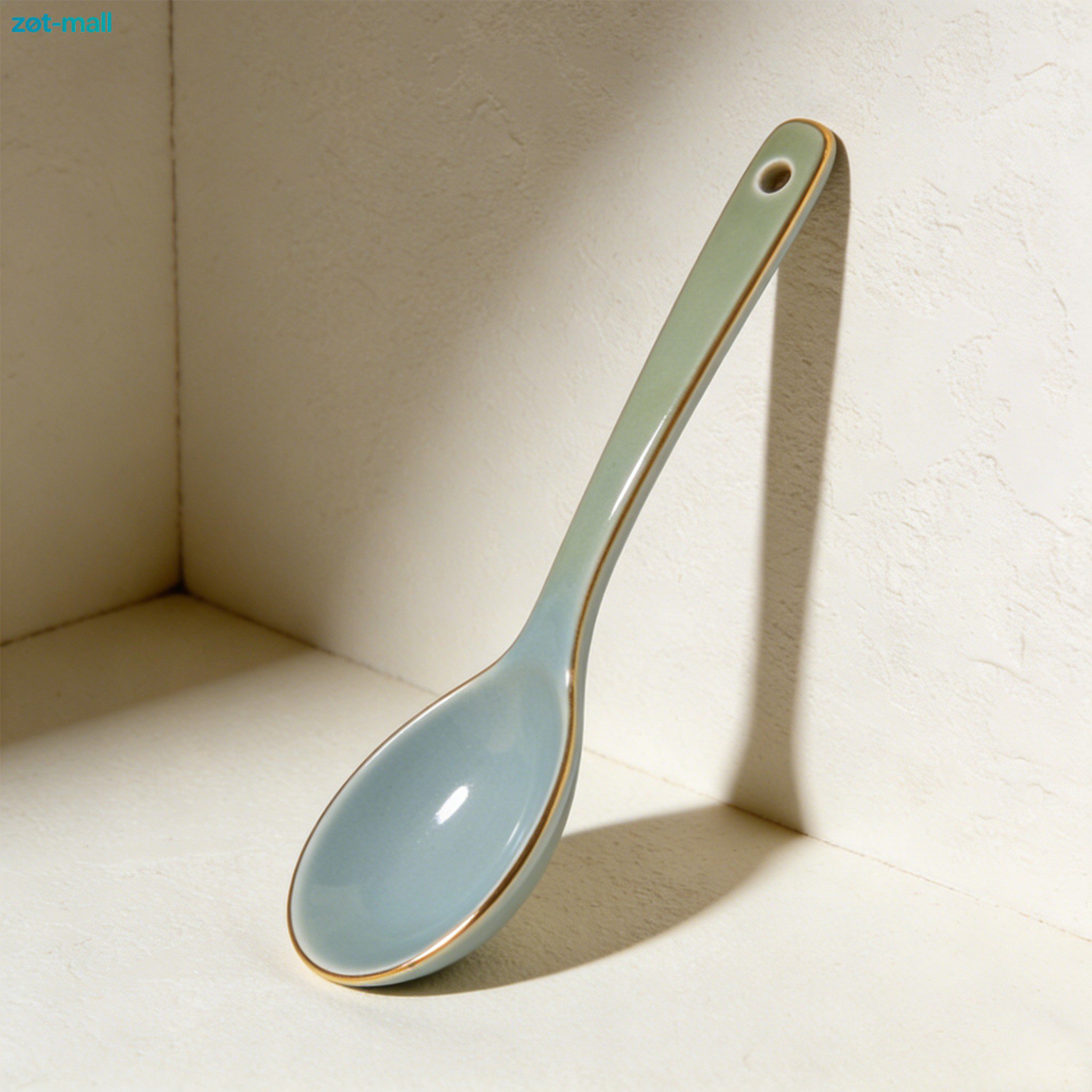 Ceramic soup spoons (6 pieces)