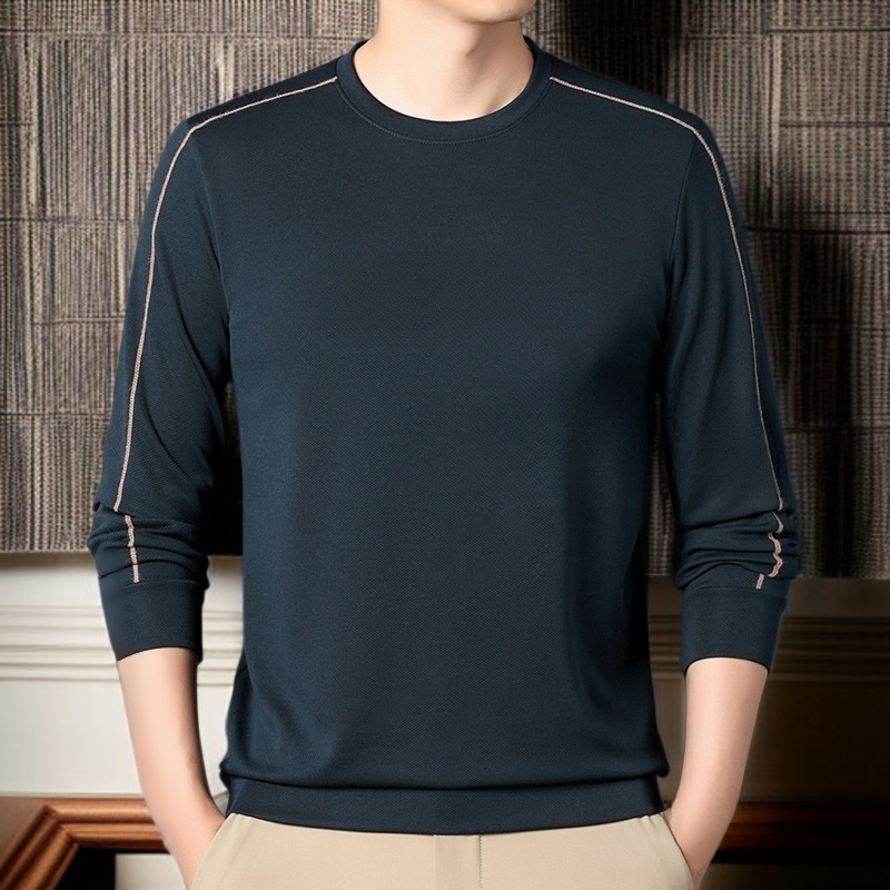 남성복 중청 라운드 맨투맨 기모 트레이닝 기모 캐주얼 패션 긴팔 티셔츠