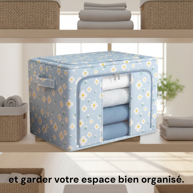 Boîte de rangement pliable, grande capacité