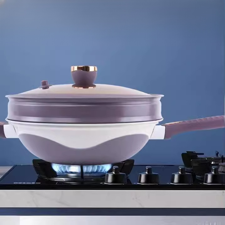 Doppelfarbige Titan nicht klebende Pfanne