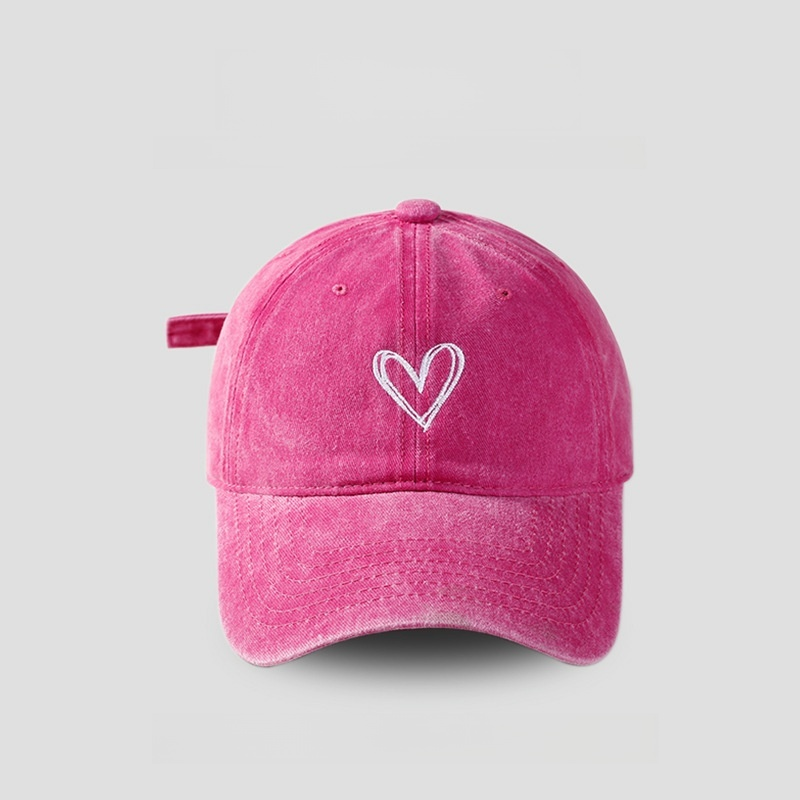 Washed Baseball Cap with Embroidery