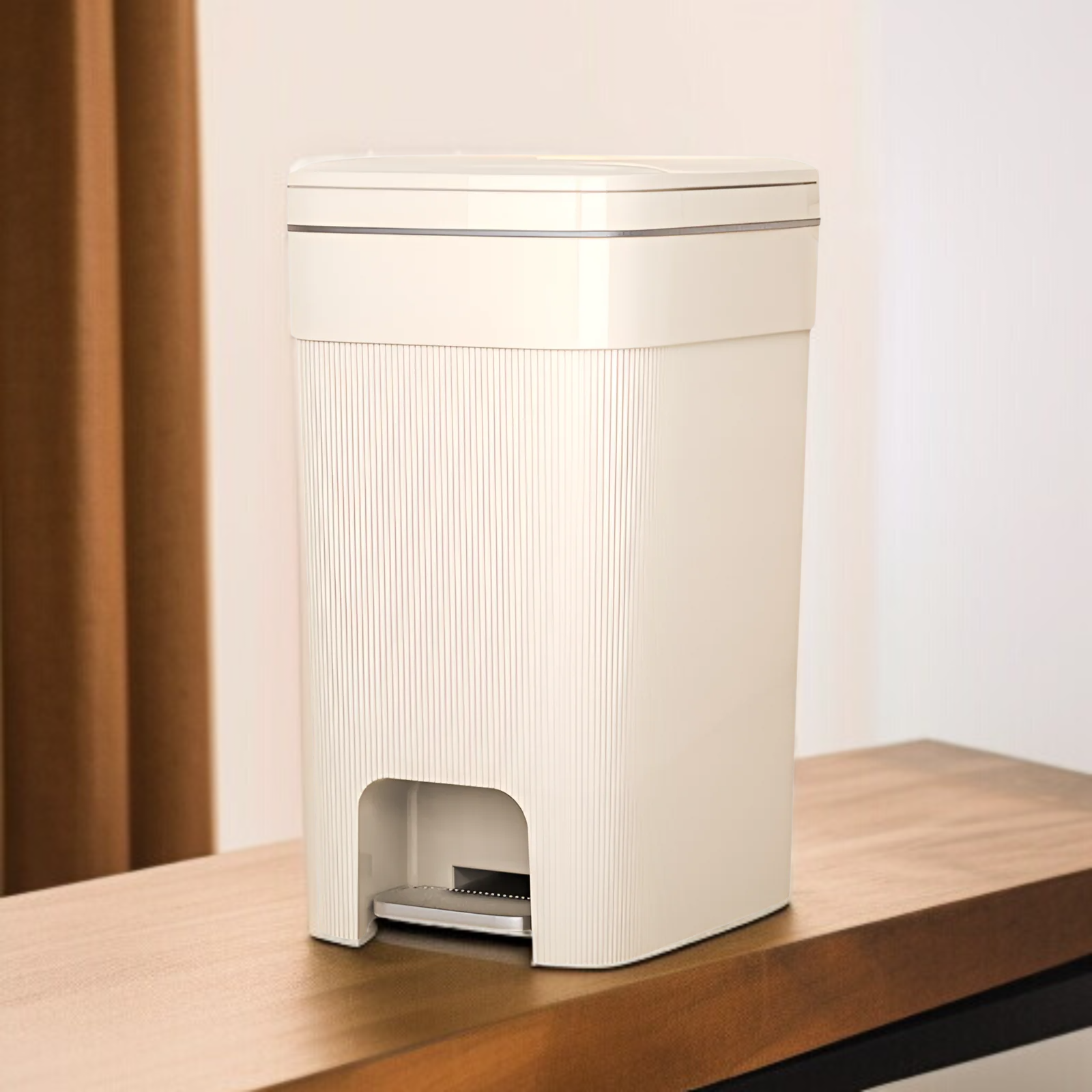 家庭用キッチンゴミ箱縦型パターン大容量ゴミ箱リビングルームバスルームゴミ箱蓋付きトイレゴミ箱寝室大型ゴミ箱高級ゴミ箱