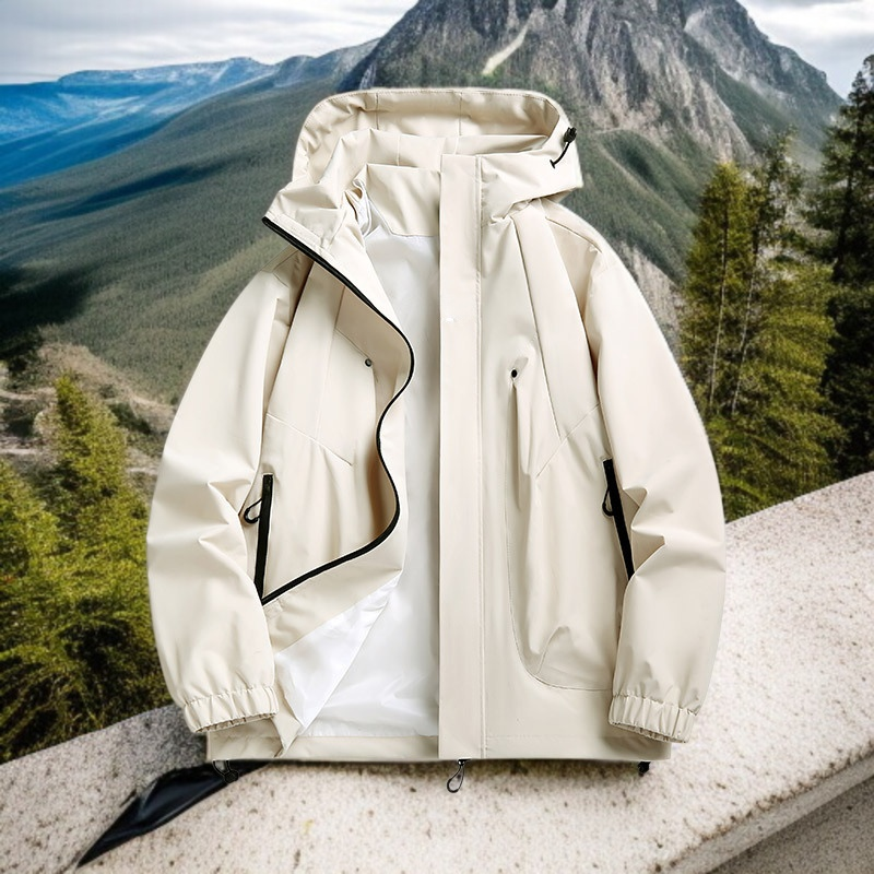 남성 아웃도어 트레이닝 봄가을 얇은 코트 방수 야상 트렌치코트 자켓 아웃도어 바람막이 트레이닝복