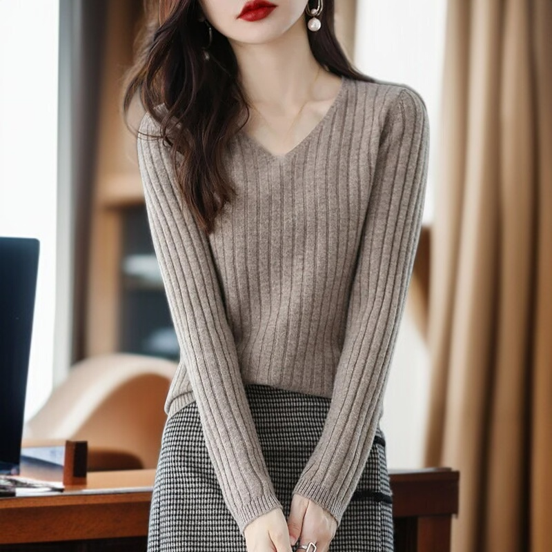 여성 캐시미어 긴팔 니트 스웨터 보들보들 니트 이너 니트 레깅스 추동 풀오버 니트 스웨터