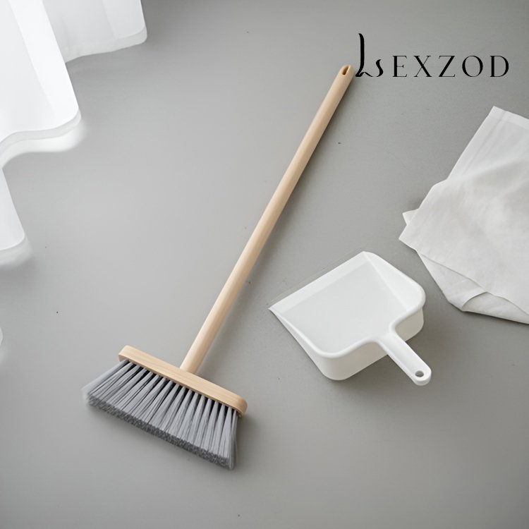 천연목색 빗자루 2개 세트 이미지