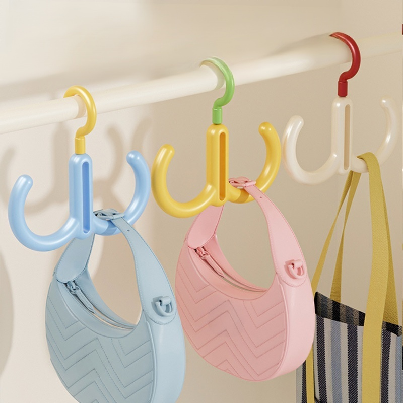 Multi-Arm Swivel Coat Hook Organizer