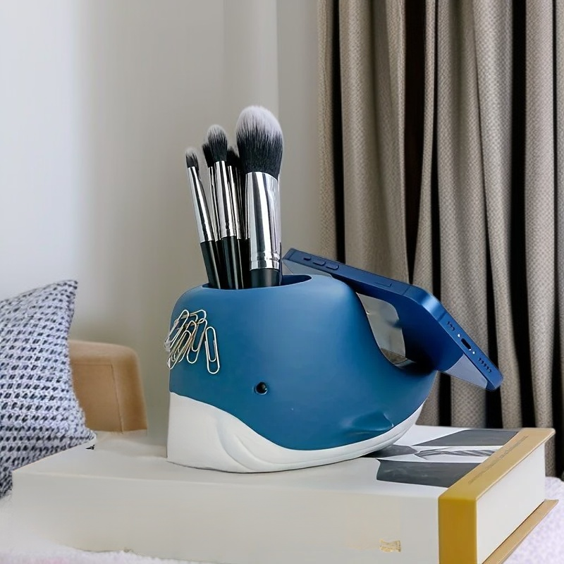 Wielofunkcyjny pojemnik na długopisy dla uczniów, stojak na telefon, organizer biurkowy z żywicy