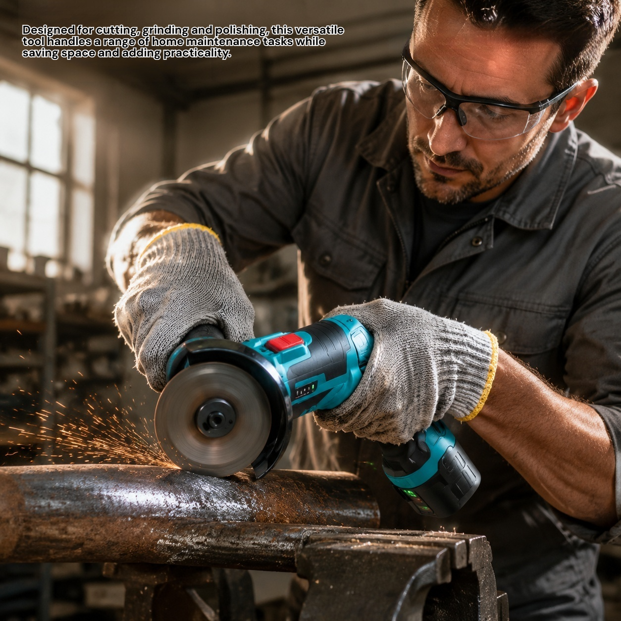 Home rechargeable lithium-ion angle grinder