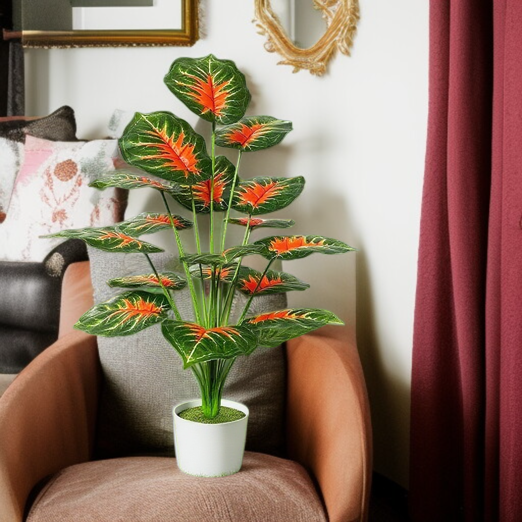 인공 녹색 식물 화분 식물 야자수 바닥 식물