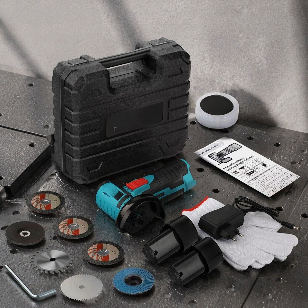Cordless Rechargeable Angle Grinder for Home Use
