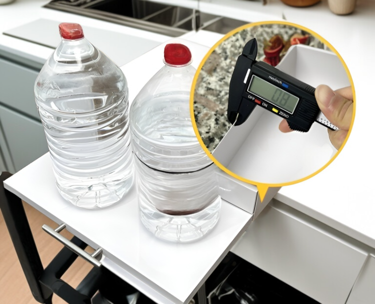 コーヒーマシンが設置された電子レンジラック