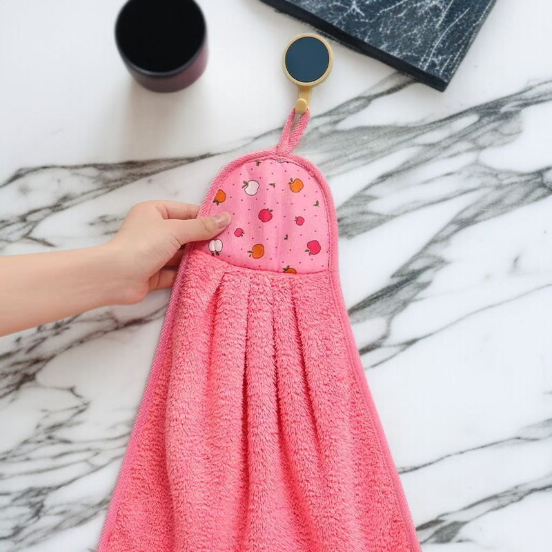 珊瑚絨掛式擦手巾