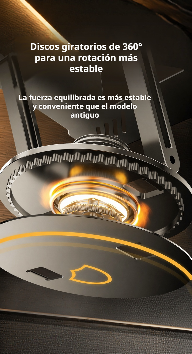 Base giratoria para laptop con ajuste de altura