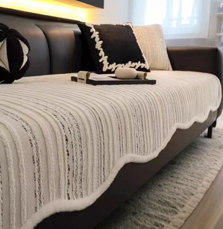 高級シェニール素材の特殊形状ソファクッション