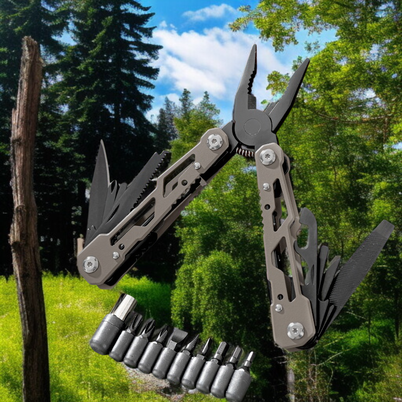 아웃도어 휴대용 접이식 다용도 공구집게 접이식 스테인리스 접이식 휴대용 콤비네이션 비트