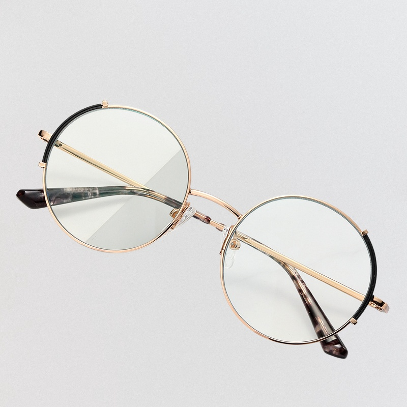 Okrągłe okulary blokujące niebieskie światło